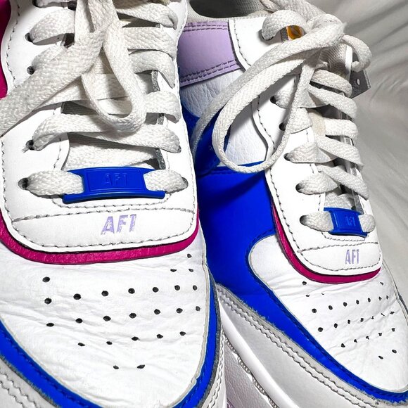 Nike Air Force1 Shadow Sz.6 Women's Alchemy Pink/Blue Sneakers- Limited Rare - Picture 11 of 16